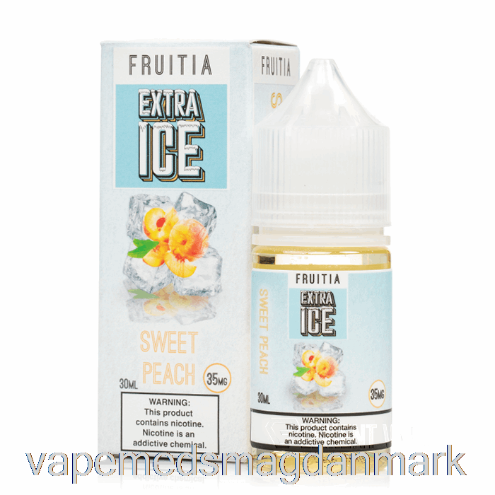 Vape Væske Sød Fersken - Ekstra Is - Frugtsalte - 30ml 50mg